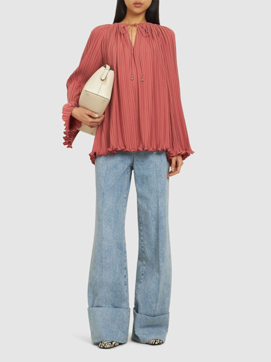 Lanvin: Pleated shirt - women_1 | Luisa Via Roma