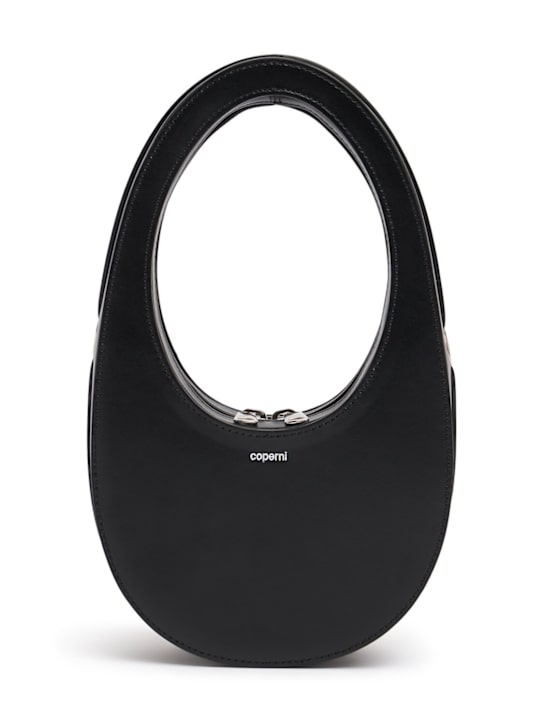 Coperni: Mini Swipe crossbody bag - Black - women_0 | Luisa Via Roma
