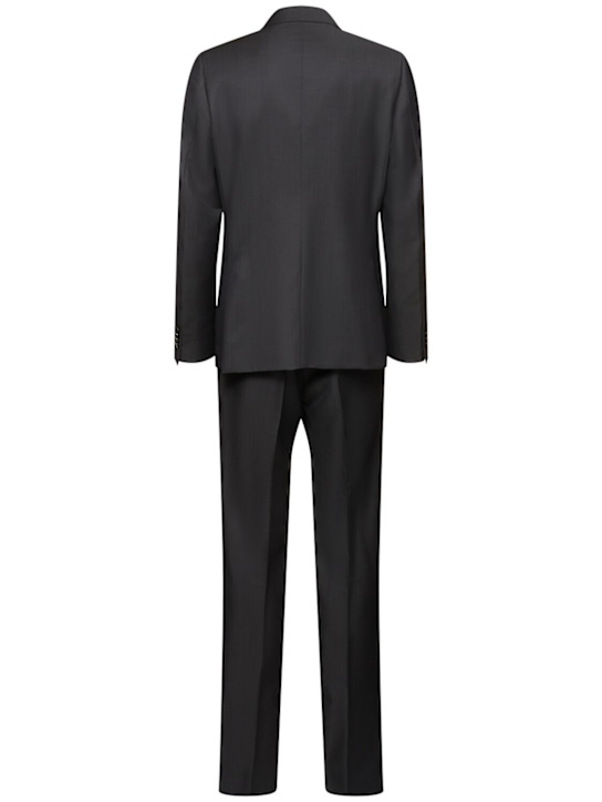 Zegna: Tailored wool & mohair suit - Dark Grey - men_4 | Luisa Via Roma