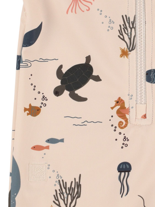 Liewood: Sea print recycled poly swim jumpsuit - Multicolor - kids-boys_1 | Luisa Via Roma