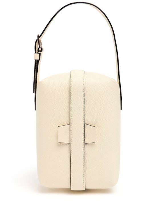 Valextra: New Tric Trac grained leather bag - Pergamena - women_0 | Luisa Via Roma