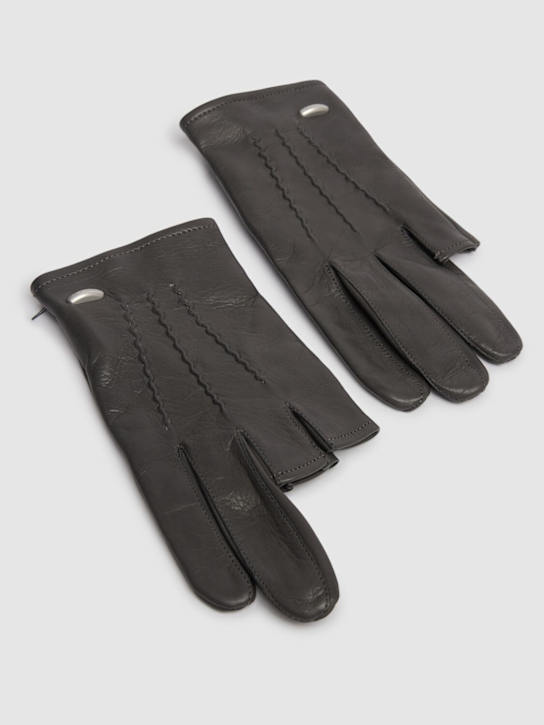 Our Legacy: Hang Loose leather gloves - men_1 | Luisa Via Roma
