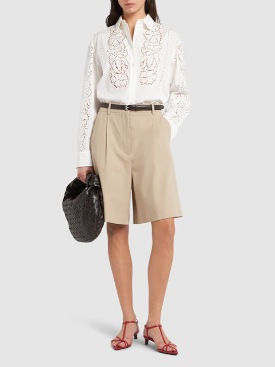 Weekend Max Mara: Elmi embroidered poplin shirt - women_1 | Luisa Via Roma