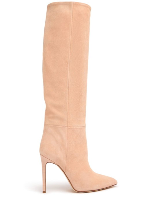 105mm Suede tall boots - Thumbnail 1