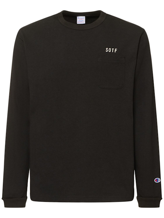 Champion Pinnacle: Long sleeve jersey t-shirt w/ pocket - men_0 | Luisa Via Roma