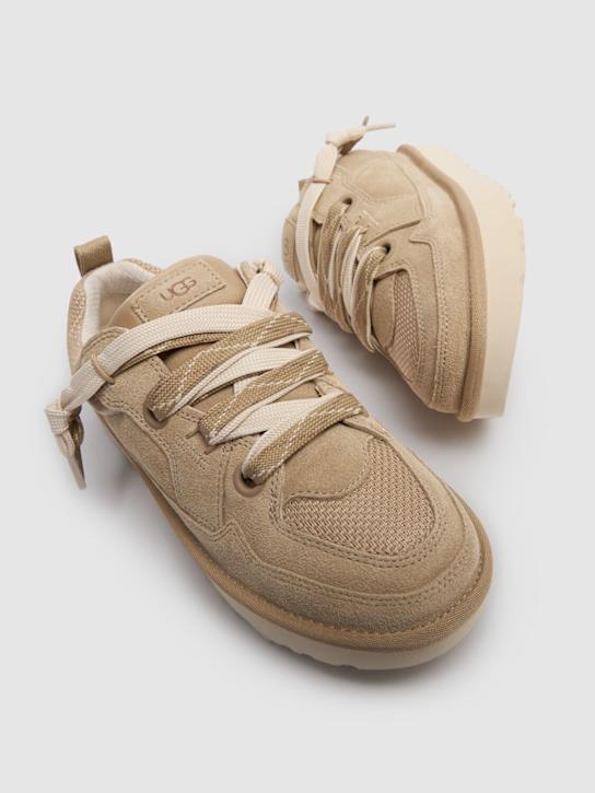 Ugg: 31mm W Lo suede sneakers - Beige - women_2 | Luisa Via Roma