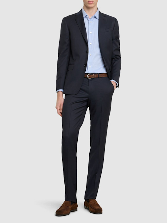 Zegna: Completo sartoriale in lana - Navy - men_1 | Luisa Via Roma