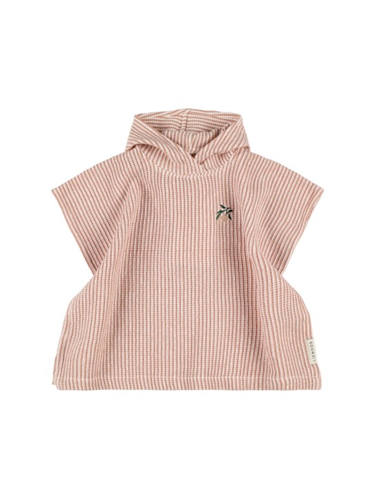 Liewood: Asciugamano in cotone biologico con cappuccio - Bianco/Rosa - kids-girls_0 | Luisa Via Roma