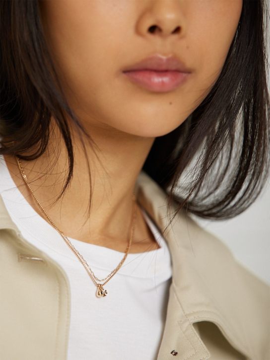 Tory Burch: Good Luck layered chain necklace - women_1 | Luisa Via Roma