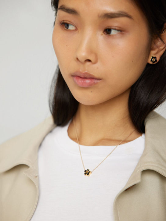 Tory Burch: Kira enamel flower pendant necklace - women_1 | Luisa Via Roma