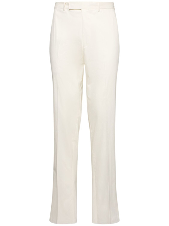 Zegna: Premium cotton blend pants - men_0 | Luisa Via Roma