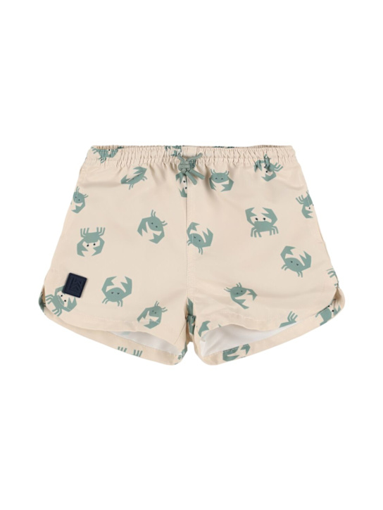 Liewood: Printed poly swim shorts - Multicolor - kids-boys_0 | Luisa Via Roma