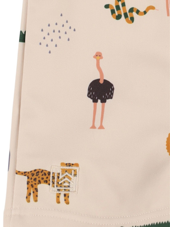 Liewood: Striped poly swim shorts - Multicolor - kids-boys_1 | Luisa Via Roma