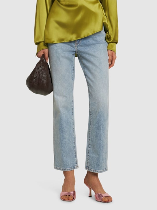 Jimmy Choo: 70mm Skye metallic leather mules - women_1 | Luisa Via Roma