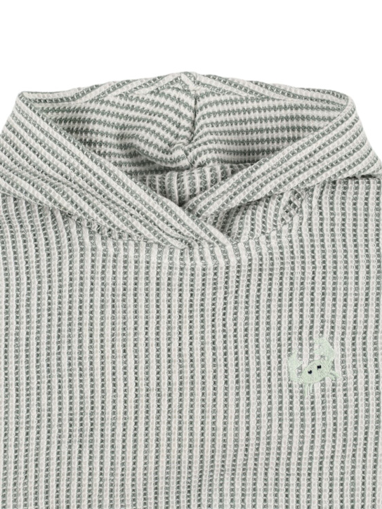 Liewood: Asciugamano in cotone biologico con cappuccio - Bianco/Verde - kids-girls_1 | Luisa Via Roma