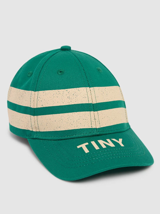 Tiny Cottons: Printed cotton baseball hat - Green - kids-boys_1 | Luisa Via Roma