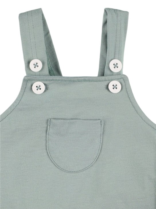 Petit Bateau: Salopette e t-shirt in jersey di cotone stampato - kids-girls_1 | Luisa Via Roma