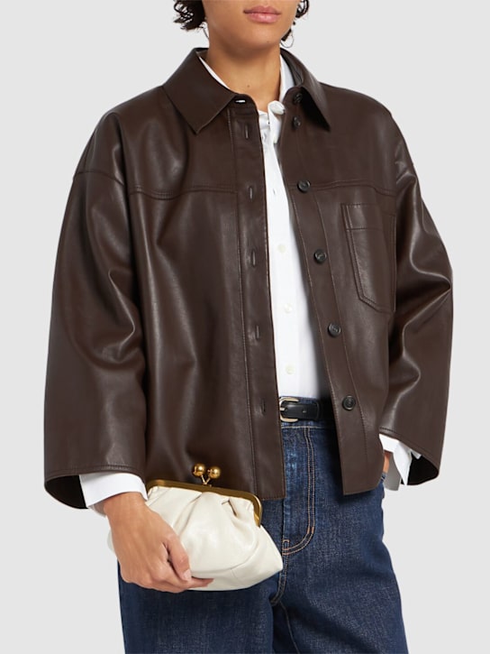 Weekend Max Mara: Navetta leather clutch - women_1 | Luisa Via Roma