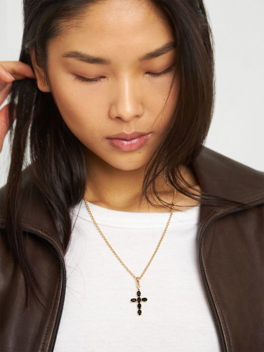 Dolce&Gabbana: Cross long necklace - women_1 | Luisa Via Roma