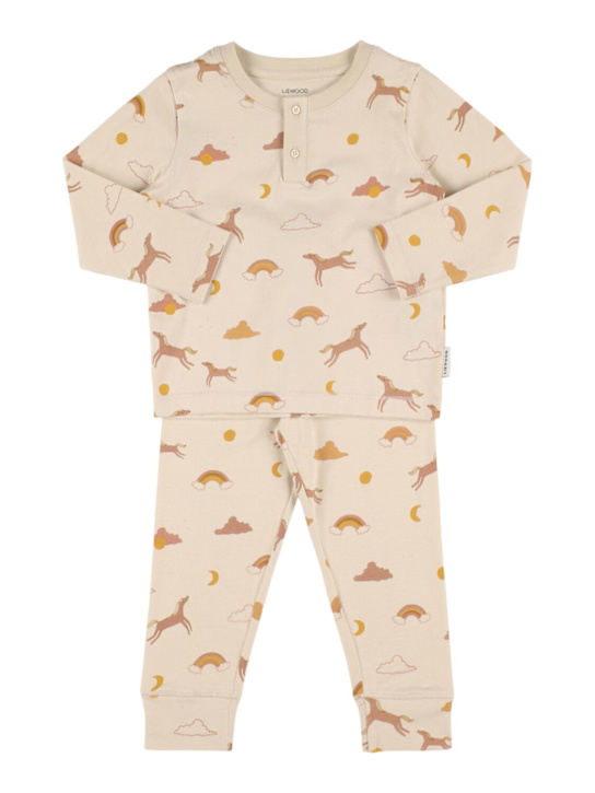 Liewood: フルーツ柄コットンブレンドジャージーパジャマ - マルチカラー - kids-girls_0 | Luisa Via Roma