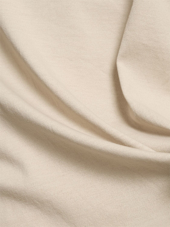 CELLAR DOOR: Daniel light cotton blend jersey t-shirt - Beige - men_4 | Luisa Via Roma