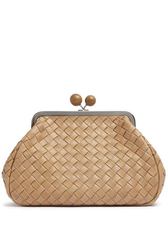 Weekend Max Mara: Pancia woven leather clutch - women_0 | Luisa Via Roma