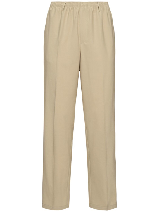 CELLAR DOOR: Alfred BL wool blend pants - Beige - men_0 | Luisa Via Roma