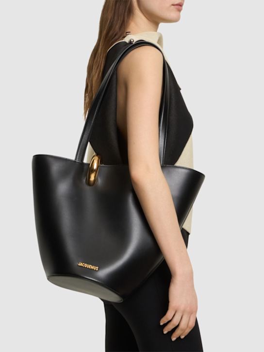 Jacquemus: Le Bambola Moyen smooth leather bag - women_1 | Luisa Via Roma