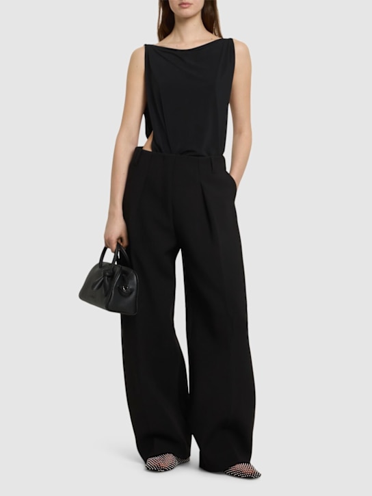 Jacquemus: Le Pantalon Ovalo high rise pants - women_1 | Luisa Via Roma