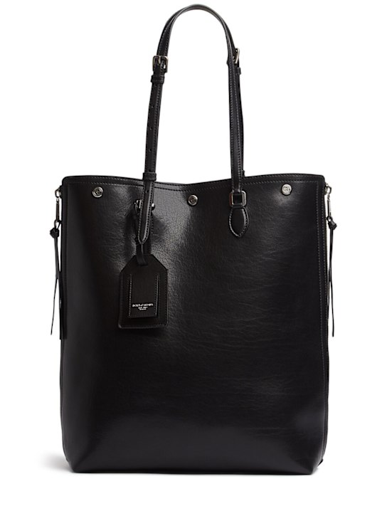 Dolce&Gabbana: Leather tote bag - men_0 | Luisa Via Roma