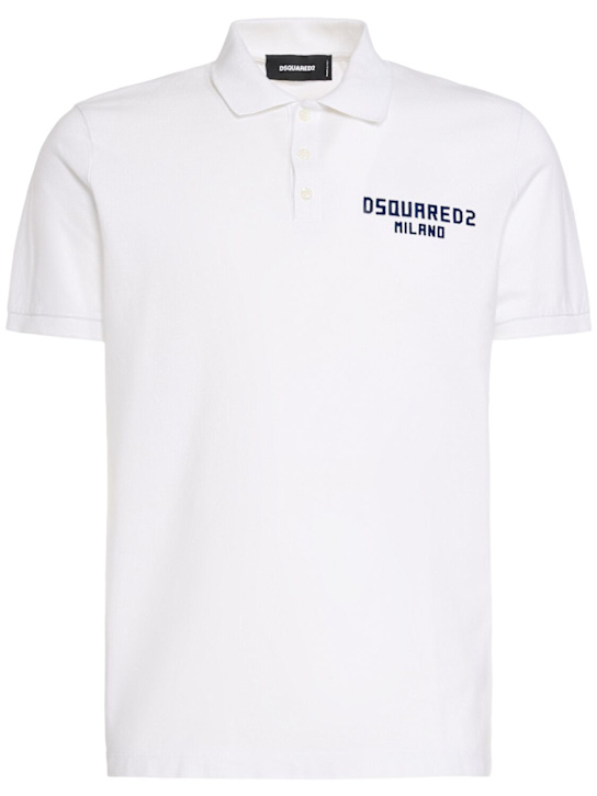 Dsquared2: Tennis fit polo shirt - men_0 | Luisa Via Roma