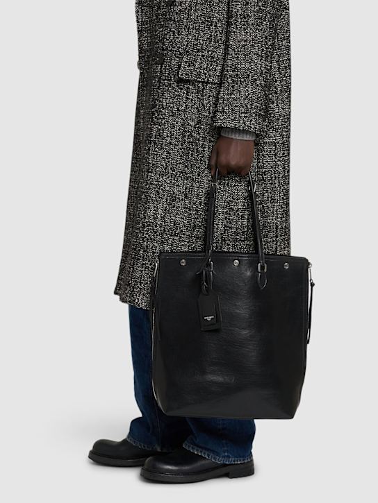 Dolce&Gabbana: Leather tote bag - men_1 | Luisa Via Roma