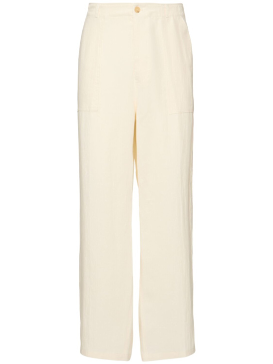 CELLAR DOOR: Sasha paper military pants w/ chink back - men_0 | Luisa Via Roma