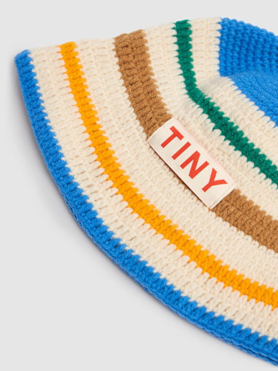 Tiny Cottons: Gorro pescador de punto - Blanco/Multi - kids-boys_1 | Luisa Via Roma