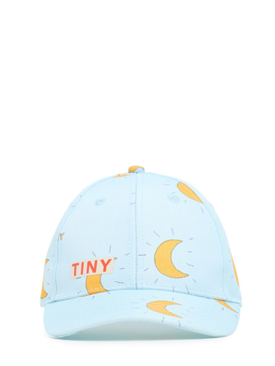 Tiny Cottons: Printed cotton baseball hat - Light Blue - kids-boys_0 | Luisa Via Roma