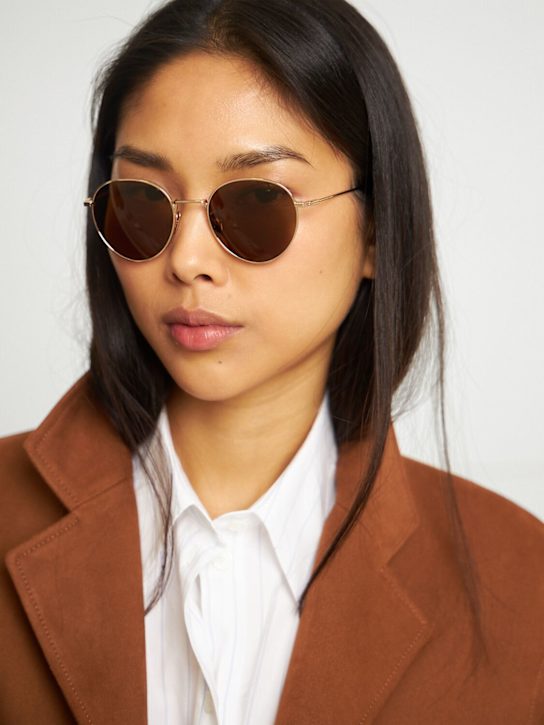 Toteme: The Rounds metal sunglasses - Gold - women_1 | Luisa Via Roma