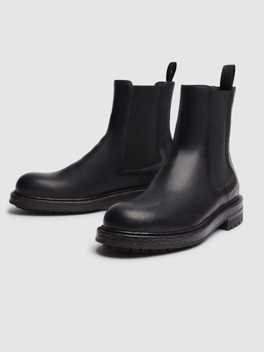 Dolce&Gabbana: Leather boots - men_1 | Luisa Via Roma