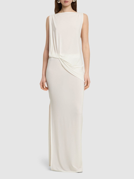 La Robe Peplo Longue draped long dress - Thumbnail 2