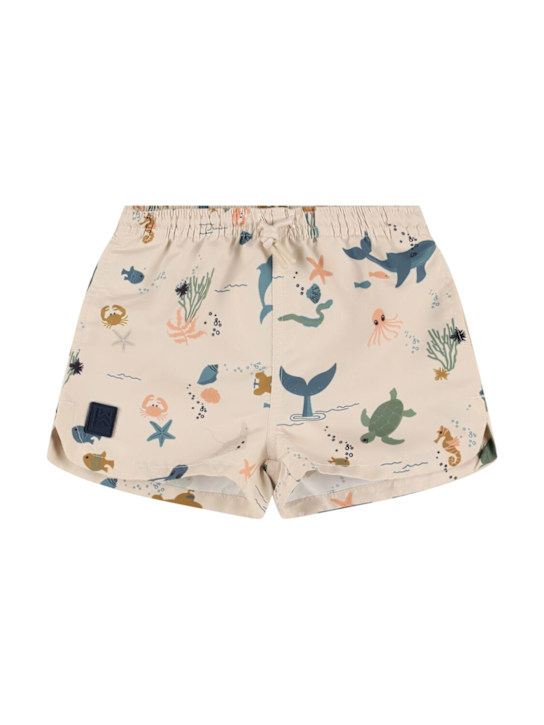 Liewood: Printed poly swim shorts - kids-boys_0 | Luisa Via Roma