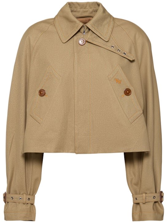 Graziano short gabardine trench coat