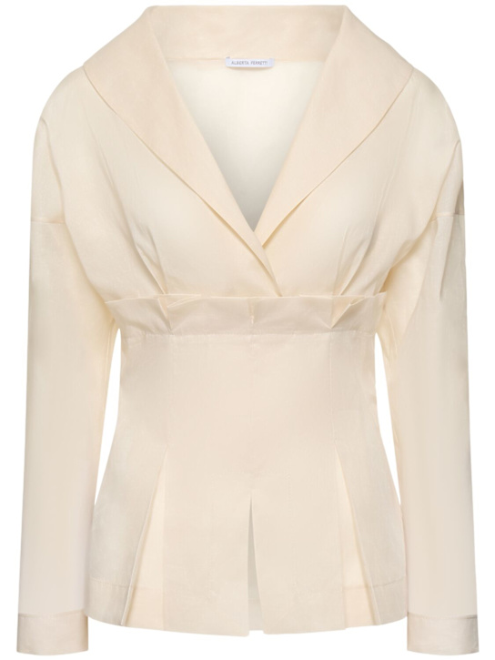 Sheer cotton organza shirt