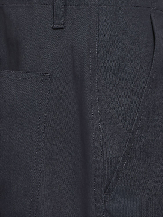 Frame: Cotton relaxed pants - Navy - men_4 | Luisa Via Roma