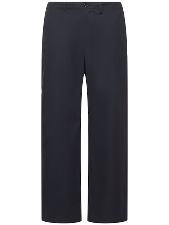 Frame: Cotton relaxed pants - Navy - men_0 | Luisa Via Roma