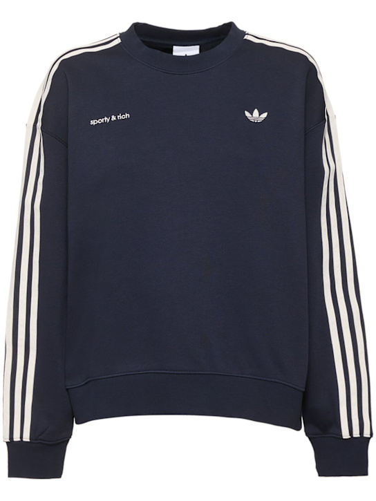 adidas Originals: Sporty & Rich cotton blend sweatshirt - women_0 | Luisa Via Roma