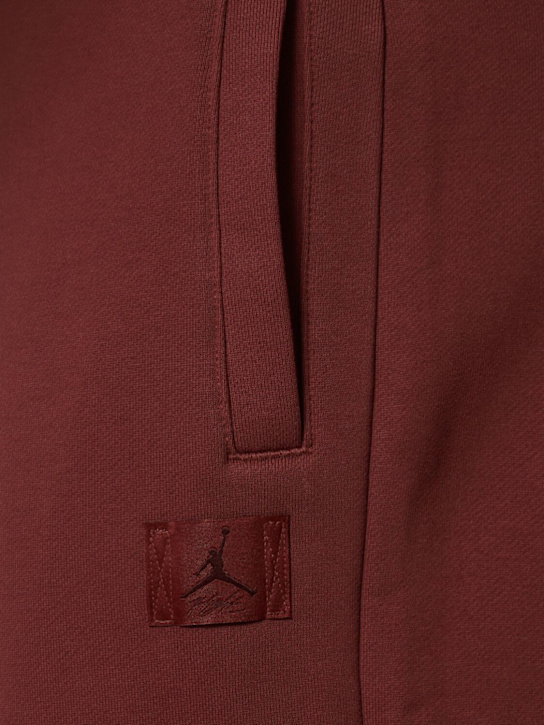 Jordan: Jordan Flight cotton blend sweatpants - Dark Pony - women_4 | Luisa Via Roma