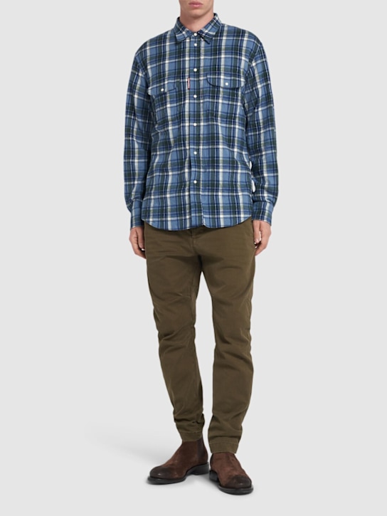 Dsquared2: Sexy奇诺裤 - Military Green - men_1 | Luisa Via Roma