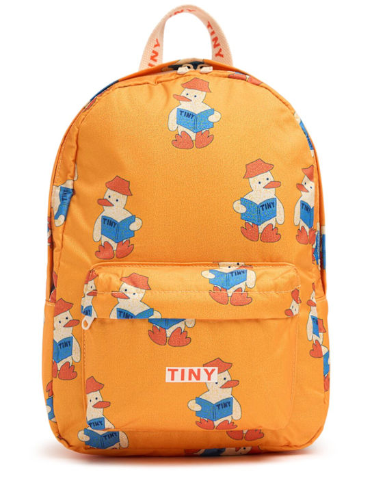 Tiny Cottons: Printed poly backpack - Yellow - kids-girls_0 | Luisa Via Roma