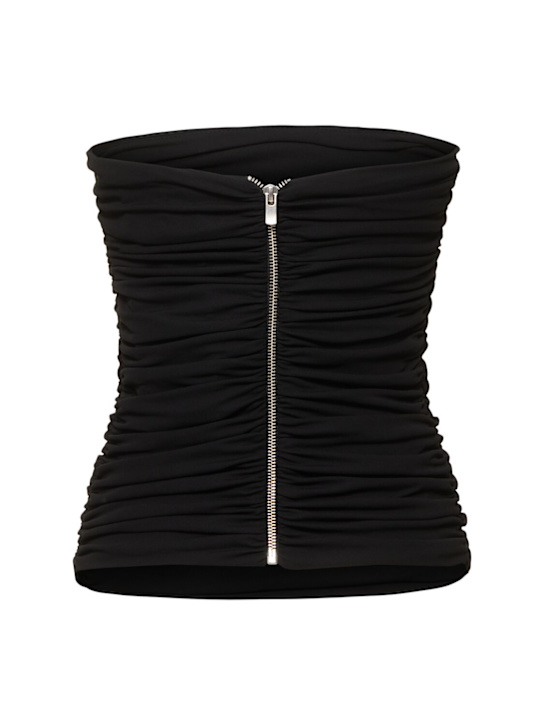 ESSE Studios: Bonachi jersey tube top - Black - women_3 | Luisa Via Roma