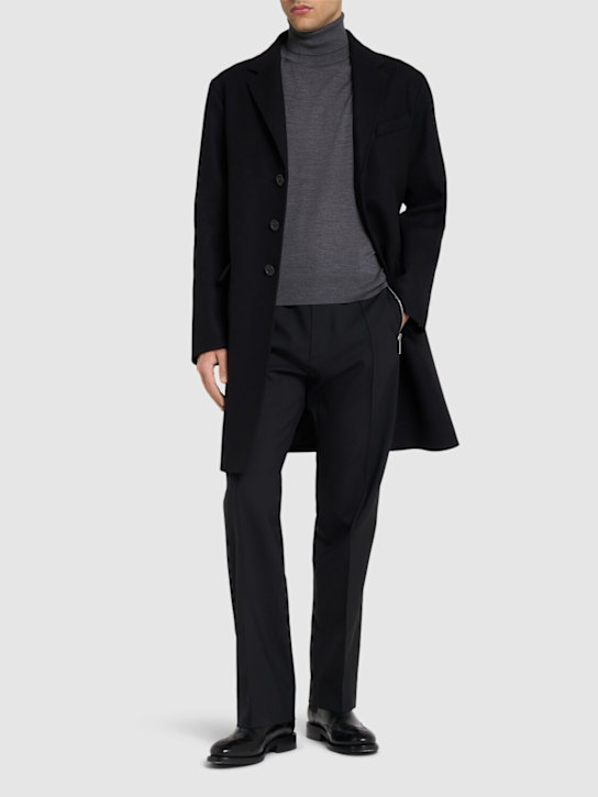 Dsquared2: Side zip detail relaxed pants - ブラック - men_1 | Luisa Via Roma