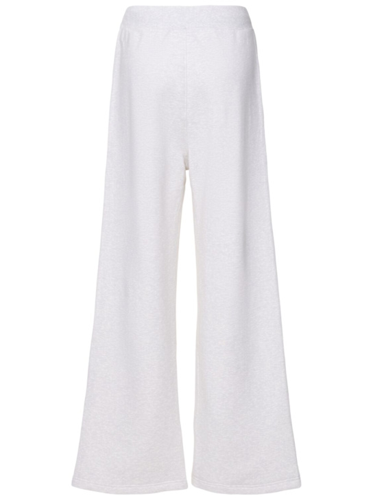 Jordan: Jordan Flight cotton blend sweatpants - Birch Heather - women_3 | Luisa Via Roma
